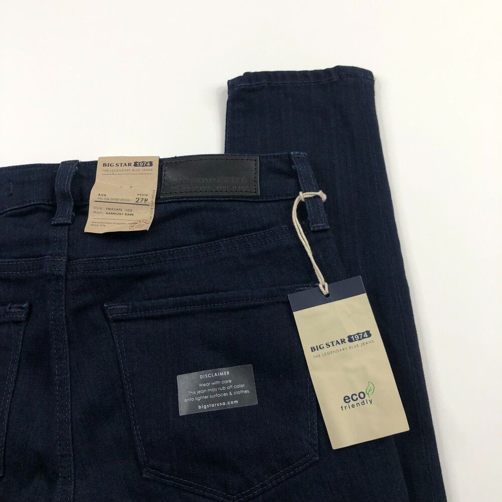 Big Star NEW Ava Mid Rise Super Skinny 27P (Fits 27W 27L) Mid Rise Jeans - Picture 2 of 11